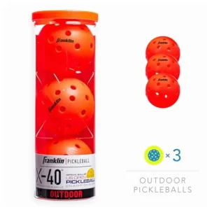USAPA Approved Franklin Sports X-40 Outdoor Pickleballs for Official Championships | Bulk Supply