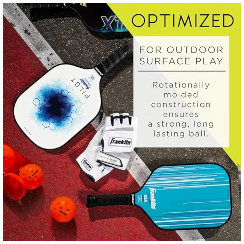 USAPA Approved Franklin Sports X-40 Outdoor Pickleballs for Official Championships | Bulk Supply - Image 3